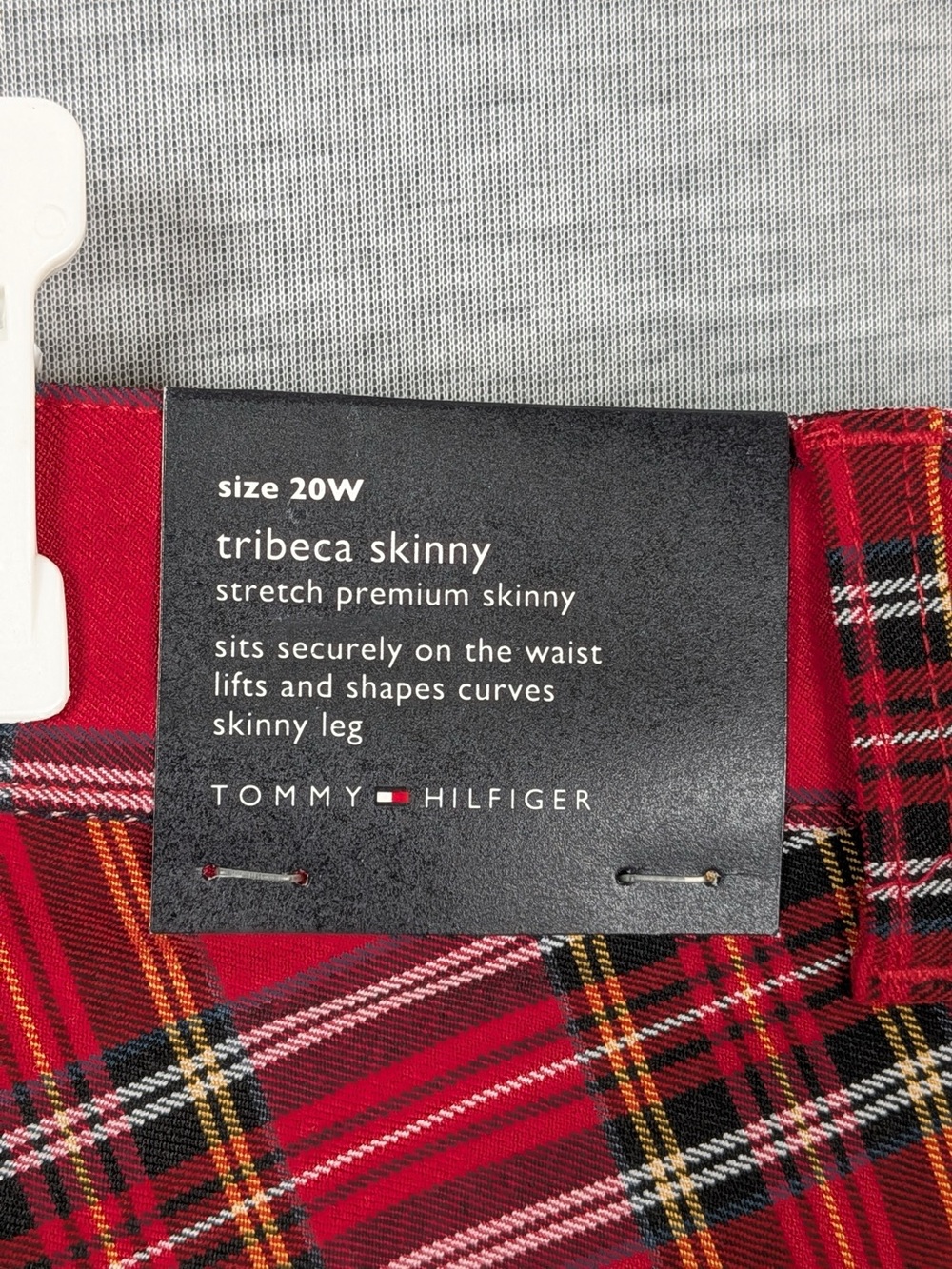 Tommy Hilfiger Tribeca Skinny Patterned Pants - Picture 10 of 15